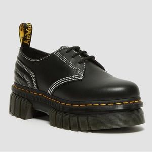 Dr. Martens Audrick Oxford 3-Eye Quilted Black and White (US 8 / UK 6)